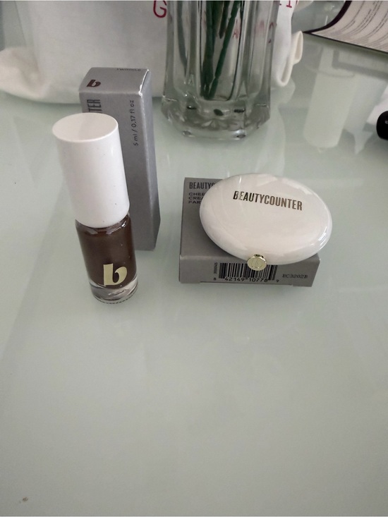 beautycounter Other - Beautycounter Cheeky Clean Cream Blush in Taupe Beige and lipstick set